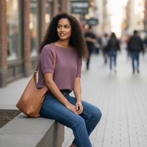 Chic Mauve Women's Sweater